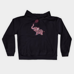 US Open Tennis Elephant Kids Hoodie